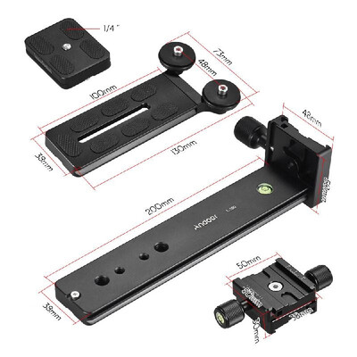 

Andoer L200 Telephoto Lens Support Long Lens Holder Bracket Height Adjustable Compatible for Arca-Swiss Sunwayfoto RRS Benro Kirk