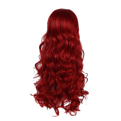 

Tailored Womens Fashion Wig Red Synthetic Hair Long Wigs Wave Curly Wig