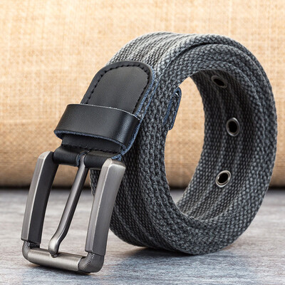 

Fashion Unisex belt High Quality weaving Washed Canvas Insert buckle Men belt sports Men&Women Multifunction casual belt