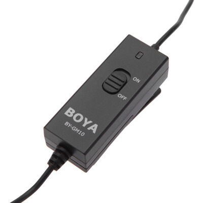 

BOYA BY-GM10 Pro Omni-directional Audio Lavalier Microphone Mic with 8m Signal Wire for GoPro HD Hero433 Camera