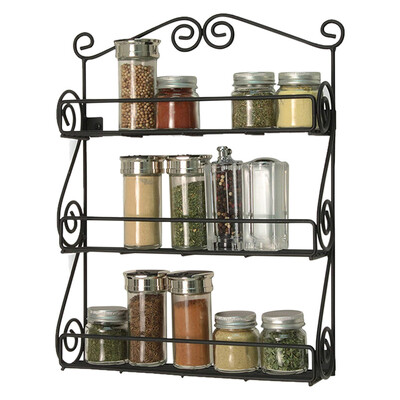 

Siaonvr 3-Tier Spice Rack Spice Jars Bottle Holder Storage Organizer Shelf For Kitchen
