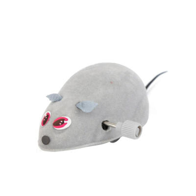 

Clockwork Mouse Rats Toy for Cat Kitten Plush Playing Puzzle Funny Toys