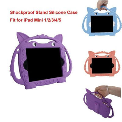 

Kids Shockproof Silicone Case Carry Stand Tablet Protector for iPad Mini 12345