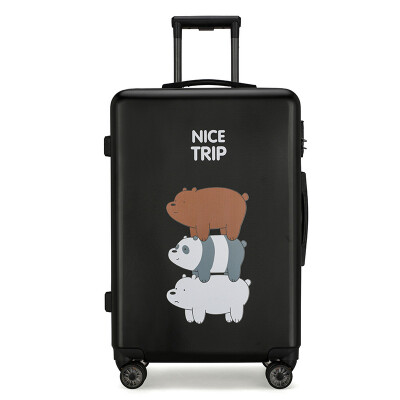 

20-inch boarding box 24-inch Korean version of the cartoon cute little fresh universal wheel luggage travel in luggage case