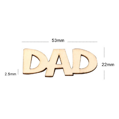

15pcsset Vintage Rustic Style DAD Wooden Table Stand Sign Ornaments DIY Wedding Party Decoration Board