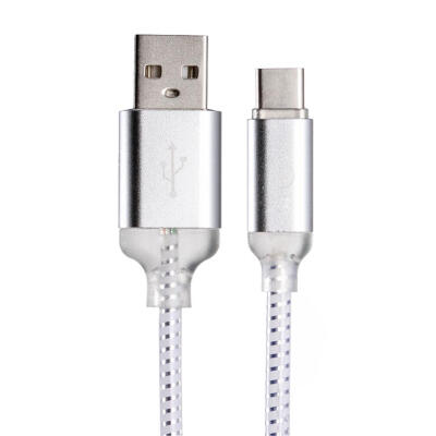 

USB Type C Charger Cable 7-Color Gradient Fast Charging Data Sync Cable