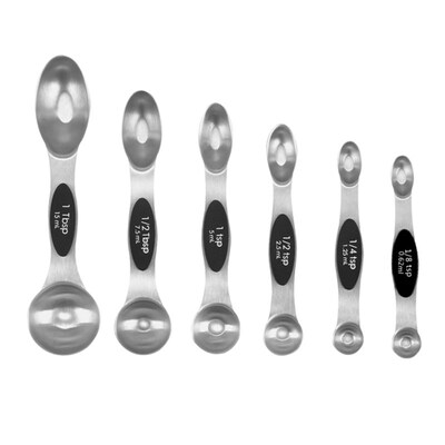 

6PcsSet Stainless Steel Household Kitchen Utensil Tool Measuring Spoons Cups