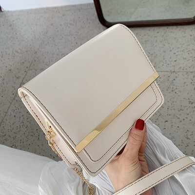 

Women 2019 new single shoulder diagonal bag chain bag candy solid color sweet lady summer square bag