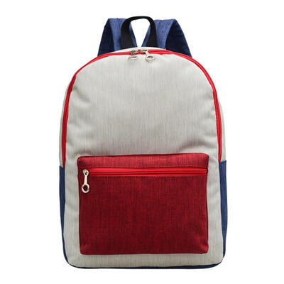 

Hit Color Unisex Travel Backpacks Canvas Preppy Style Shoulder School Bags