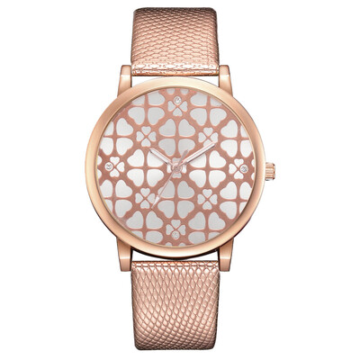 

New fashion trend crocodile pattern belt PU watch popular printing alloy watch