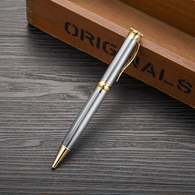 

Siaonvr Cute Creative Metal Pen Rotary Ballpoint Pen Hotel Gift Pen Metal Pen School A