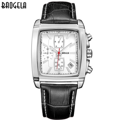 

Baogra Baogela square belt waterproof watch multi-function fashion quartz watch mens watch mens watch