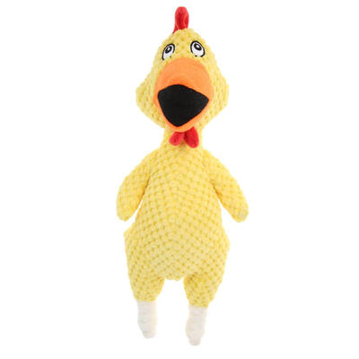 

Cute Pet Dog Chew Toys Plush Animal Chicken Squeak Sound Toy Pets Supplies