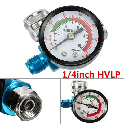 

14 Inch HVLP Spray Paint Gun Air Regulator Pressure Gauge Digital Compressor