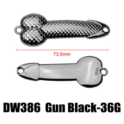 

Saidsome 36G Hard Metal Wobble Fish Lures Spoon Lure Feather Bait Hook Fishing Tackle fishing bait fishing lure