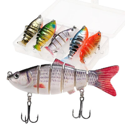 

5pcs Fishing Lures Set 10cm 20g Swimbait Hard Bait Artificial Fishing Lures Tackle