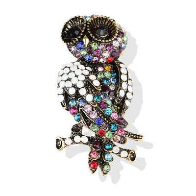 

Fashion Large Bird Owls Vintage Brooches Antiques Bouquet Owl Pin Up Designer Wedded Brooches Scarf Clips Jewelry Gifts