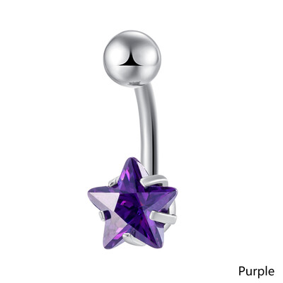

Navel Ring Belly Button Bar Star Body Piercing Jewelry Stainless Steel