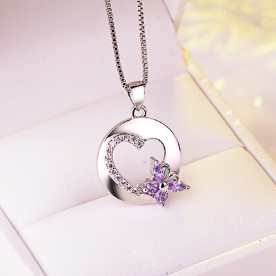 

Household OFD Exquisite Necklace Pendant Blue Dolphin Transparent Dandelion Ginkgo Leaf Fashion Girls Jewellery Necklace