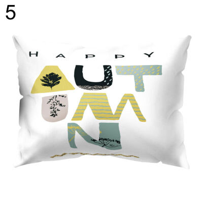 

Pillow Case Little Tree Pond Pattern Cushion Cover Home Office Car Decoration