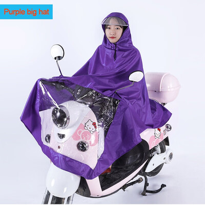 

Motorcycle Hooded Raincoat Bicycle Rains Capes Bike Rainsuit Portable Travel Camping Ponchos PVC Glue Raincoat