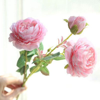 

Gobestart Artificial Fake Western Rose Flower Peony Bridal Bouquet Wedding Home Decor MR