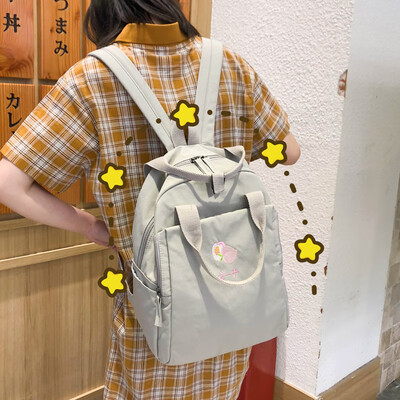 

Ancient feeling girl bf wind ins schoolbag female Korean version of high school students campus fashion trendy backpack double sho