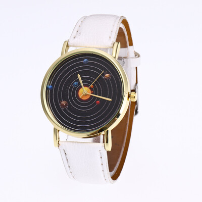 

European&American creative solar system eight planets quartz watch