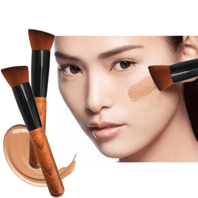 

Makeup Brushes Powder Concealer Blush Liquid Foundation Brush Wooden Kabuki Brush Cosmetics Make Up Tool