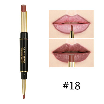 

12 Color Double Head Velvet Lips Pigment Lipstick Matte Lipstick Cosmetic Waterproof Long Lasting Moisturizing Makeup