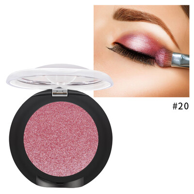 

Pudaier 20 Colors Single Color Eye Shadow Shimmery Glitter Eye Shadow Diamond Makeup Pearl Metallic Eye Shadow Palette