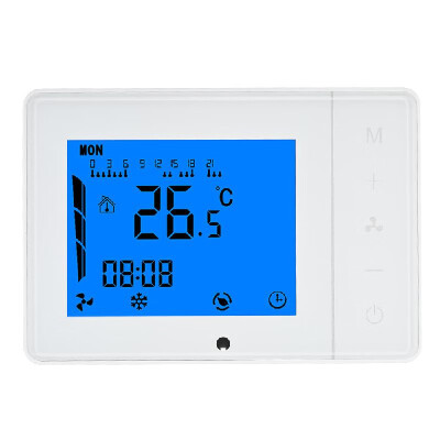 

110230V Air Conditioner 2-pipe 4-pipe Thermostat with LCD Display Good Quality Touch Screen Programmable Room Temperature Control