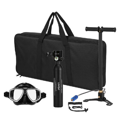 

05L Diving Oxygen Cylinder Scuba Respirator Refill Adapter High Pressure Air Pump Scuba Equipment with Zipper Carry Bag Coiled Ha