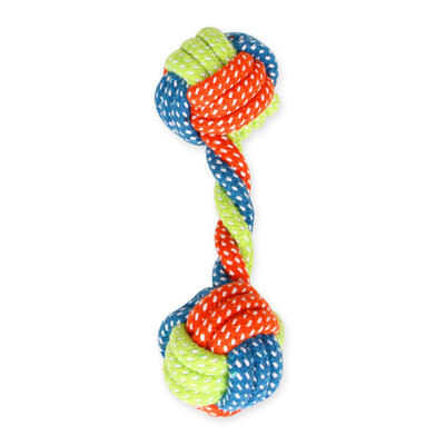 

Pet Supply Dog Toys Dogs Chew Teeth Clean Outdoor Training Fun Playing Green Rope Ball Toy For Large Small Dog Cat
