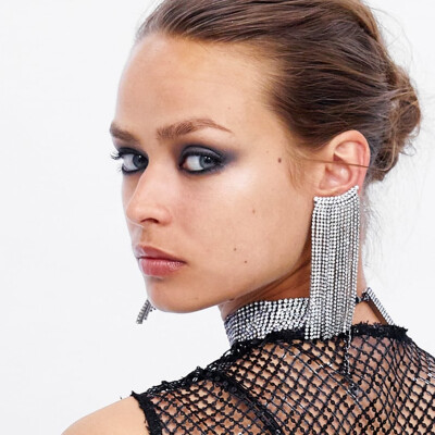 

ZA NEW Fashion Flamingo-shaped earrings Boho Crystal Drop Dangle Earrings for Women party Jewelry Bijoux