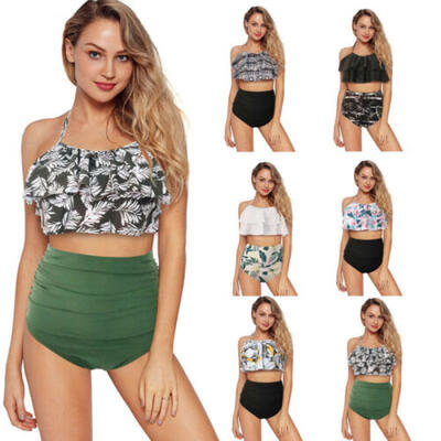 

Womens High Waisted Bikini Sets Padded Swimsuit Push Up Bathing Suit Swimwear