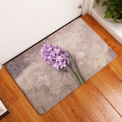 

Toponeto Vintage Floral Non-skid Porch Door Rug Floor Mat