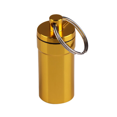 

Pill Medicine Box Case Holder Container Capsule Key Ring Chain Waterproof