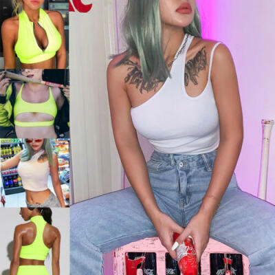 

2019 Women Fashion Summer Casual Tank Tops Vest Blouse Sleeveless Crop Shirt Lot