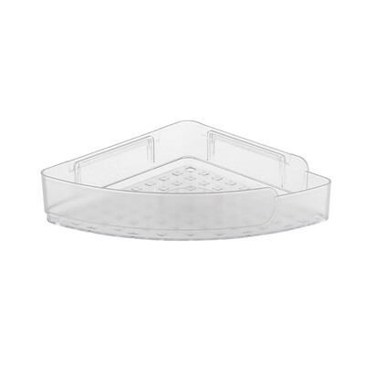 

Gobestart Bathroom Triangular Shower Shelf Corner Bath Storage Holder Organizer Rack