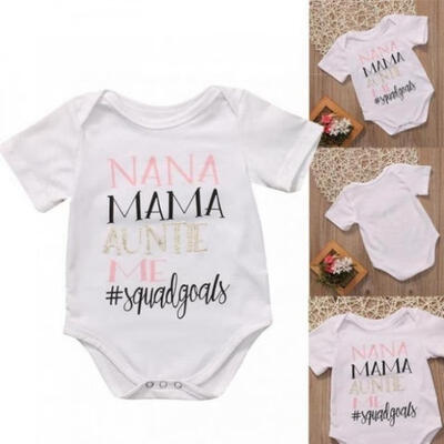 

Cotton Newborn Infant Baby Boys Girls Romper Bodysuit Jumpsuit Clothes Outfits