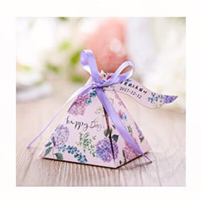 

FUNNYBUNNY Triangular Pyramid Gift Box Wedding Favors Gifts Candy Boxes Guests