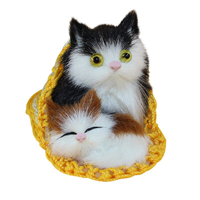 

Siaonvr Cute Toys Cute Plush 2 Cats Soft Toys Doll Lifelike Simulation Gifts for Kids En