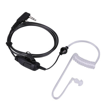 

2 Pin Headset Flexible Acoustic Tube PTT MIC Earpiece Earphone for Baofeng