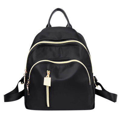 

Women Casual Oxford Mini Backpack Preppy Chic Girls School Backpack Black