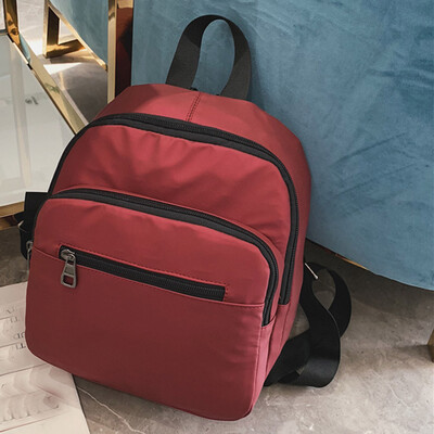 

Tailored Womens Solid Color Backpack Waterproof Shoulder Bag Large Capacity Computer Bag
