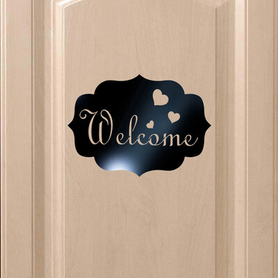 

〖Follure〗Acrylic 3D Welcome Combination Mirror Effect Wall Sticker Decal Home Decor