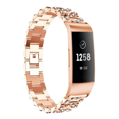 

Zinc Alloy Replacement Wristband Strap for Fitbit Charge 3 Watch Strap