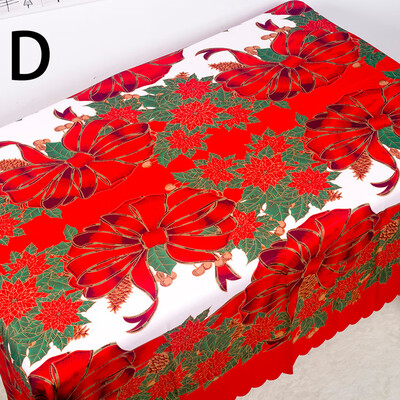 

Tailored Christmas Polyester Printed Tablecloth Christmas Table Antifouling Tablecloth
