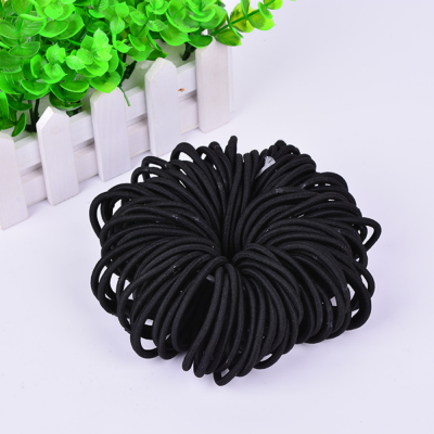 

〖Follure〗100pcs Women Elastic Hair Ties Band Ropes Ring Ponytail Holder Accessories Black